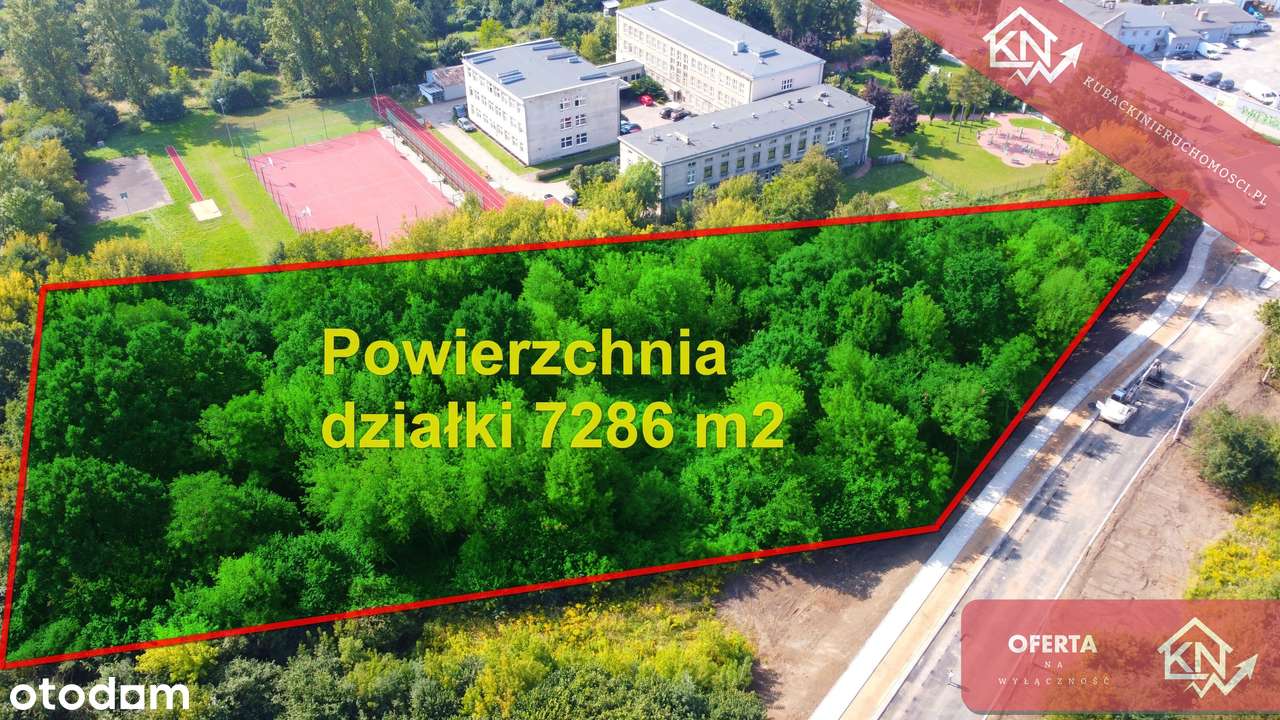 Działka inwestycyjna 7286 m2 ul. Warszawska - MPZP-6