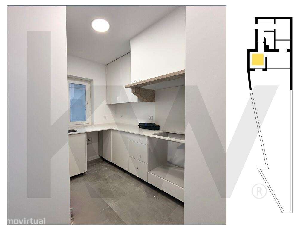 Apartamento T1 Renovado com Espaço Exterior Exclusivo na Damaia! 7 mi - Grande imagem: 5/24