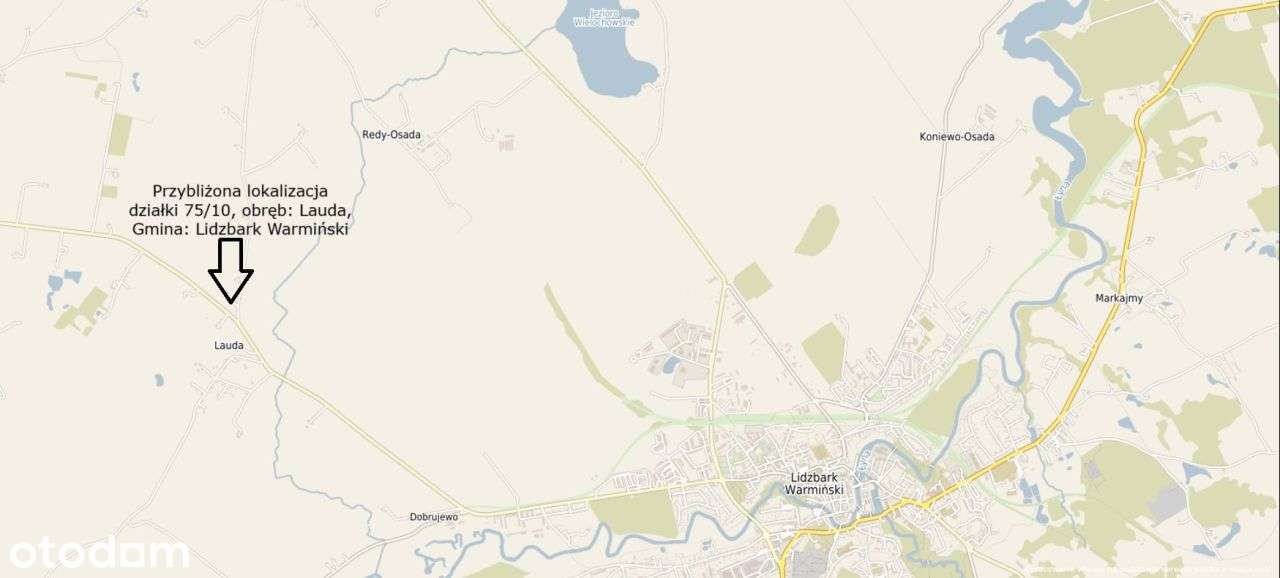 Duża działka 2899 m² |3km od Lidzbarka| Wz,-12