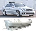 PARA-CHOQUES FRONTAL PARA MERCEDES W211 02-06 LOOK AMG + FAROIS DE NEVOEIRO - 1