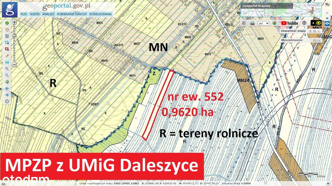 działka rolna pretendująca do budowlanej w przyszłości-1