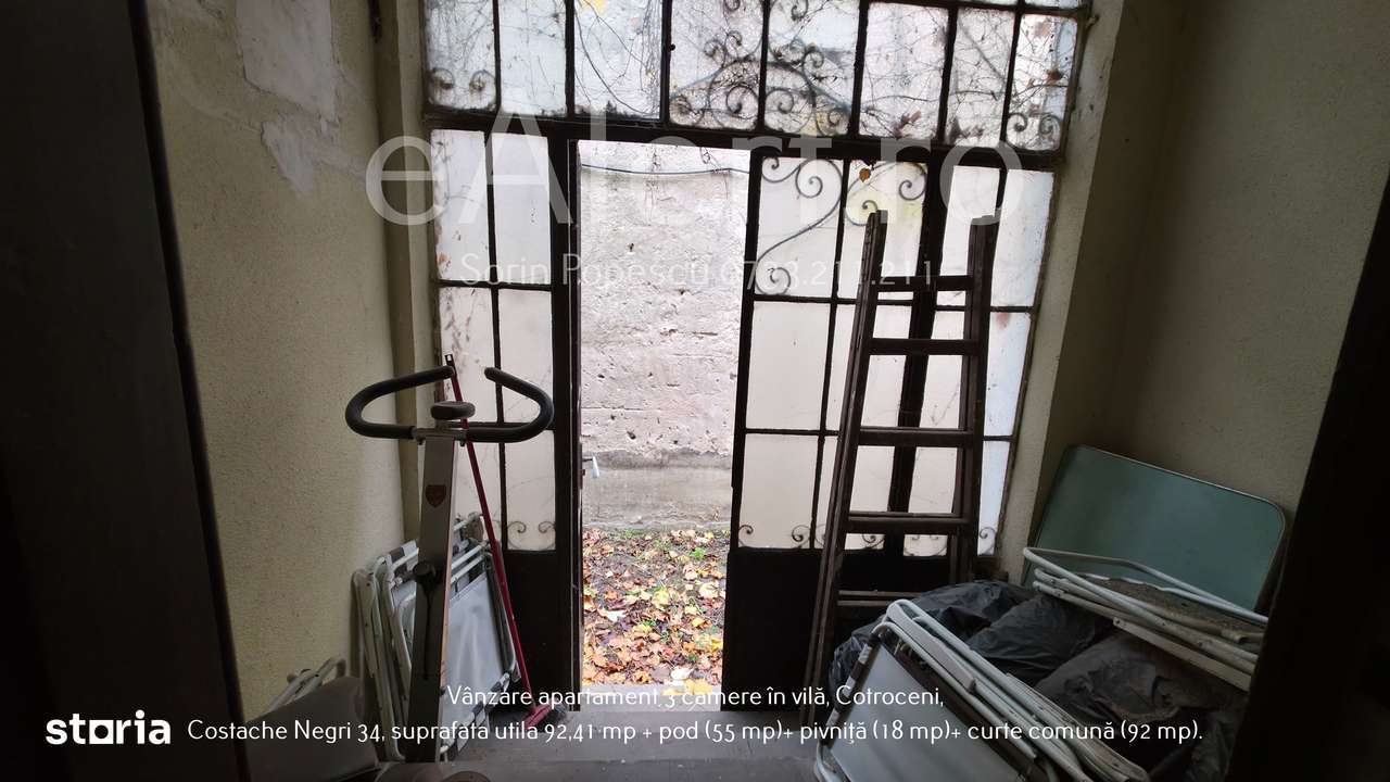 Apartament cu 3 camere în vilă, Cotroceni – Costache Negri 34-17