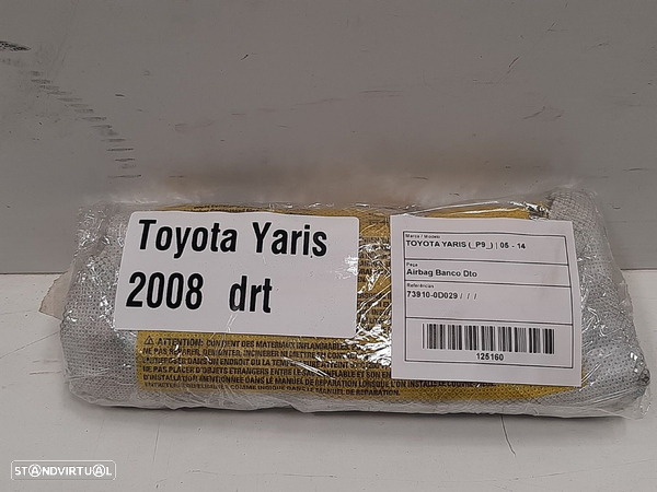 Airbag Banco Frt Dto Toyota Yaris (_P9_) - 1