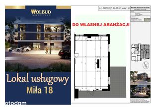 Kameralna Miła Kielce Lokal Usługowy 86,01m2