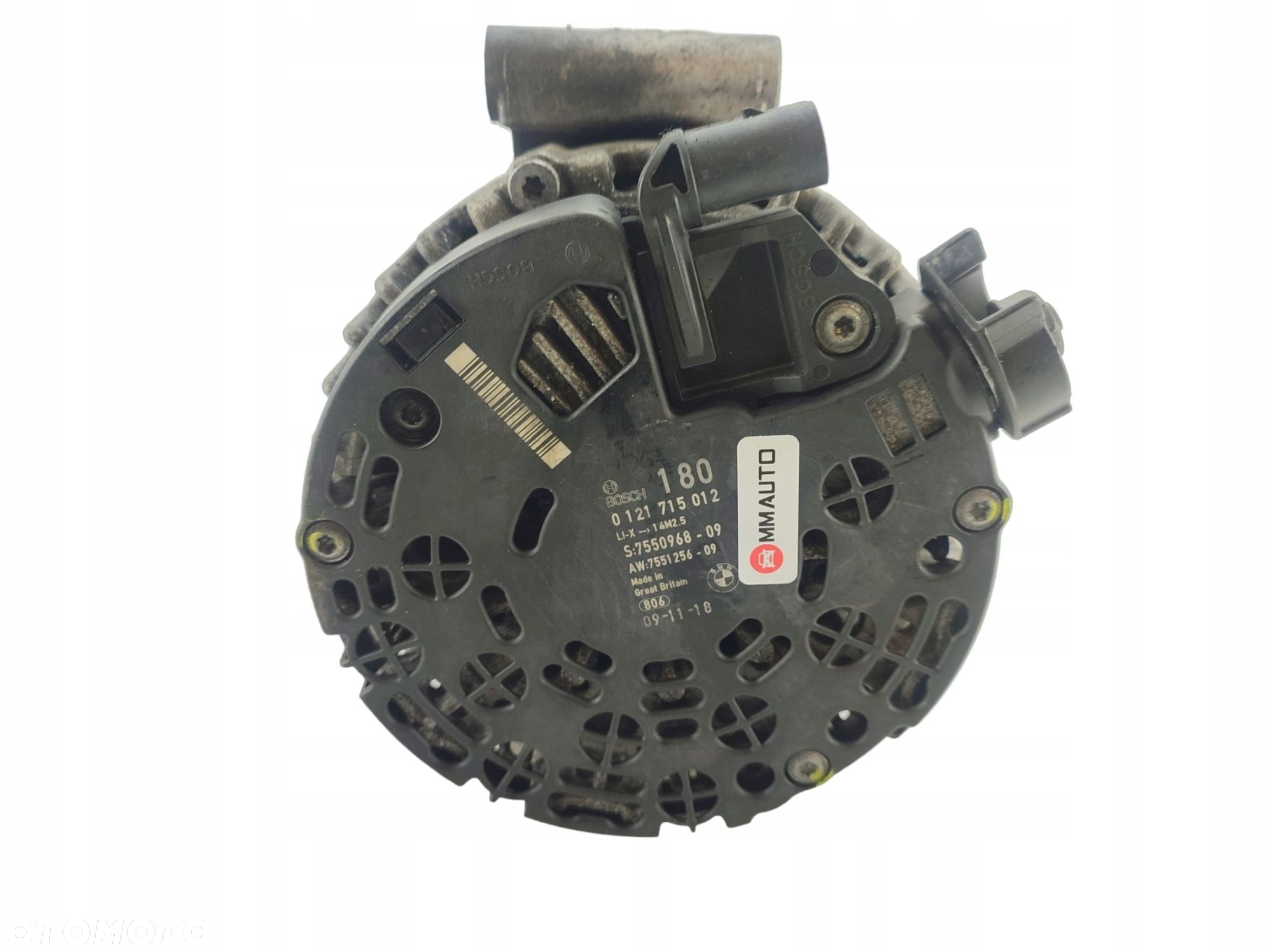 ALTERNATOR BMW E90 E91 E92 E93 325i N53 3.0 218KM 7550968-09 0121715012 - 5