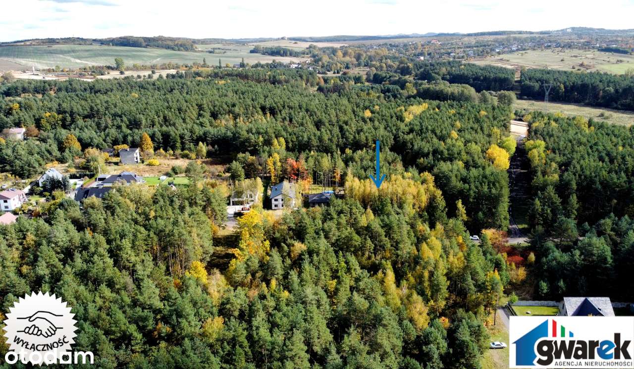 Działki, Działka budowlana pod lasem w dzielnicy Zawiercia, Kromołów.-6