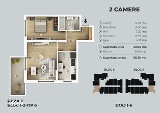 Promotie - Apartament 2 camere, ansamblu nou, metrou Berceni - 5 min.