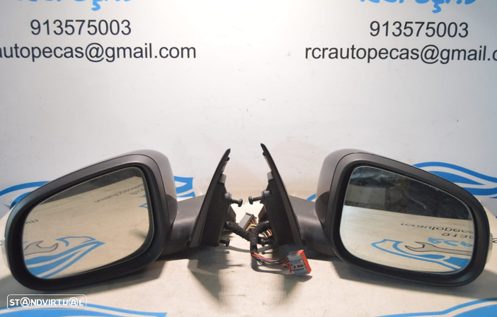 ESPELHO ESPELHOS RETROVISOR RETROVISORES ESQUERDO DIREITO ELETRICO AQUECIDOS LUZ PRESENÇA PISCA PISCAS JAGUAR 3303050 A049504 3040018 E2053040 JAGUAR XF I 1 MK1 X250 2.7 D 207CV ELD 11190808 0344109 - 1