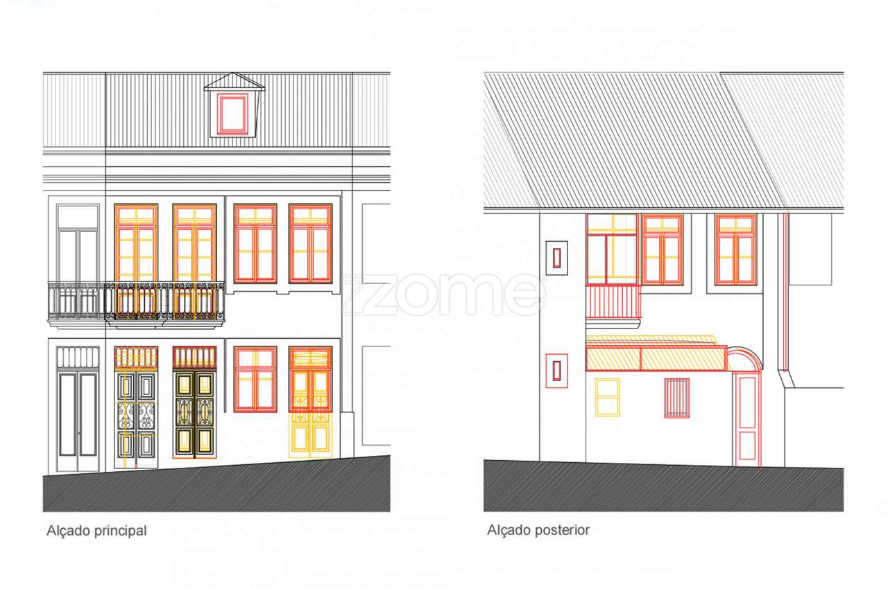 Moradia T6, na Rua do Bonjardim, com Projecto de reabilitação - Por... - Grande imagem: 4/34