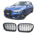 GRELHAS FRONTAIS PACK M PARA BMW F20 F21 LCI 2015+ PRETO BRILHANTE - 1