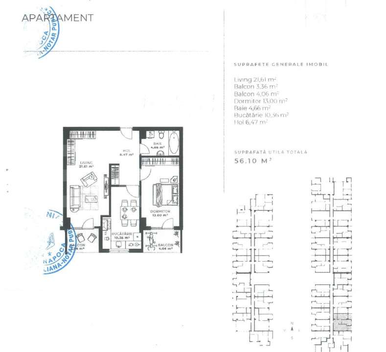 Apartament 2 camere decomandate, 56 mp utili, zona Iulius Mall - Imagine principală: 3/3