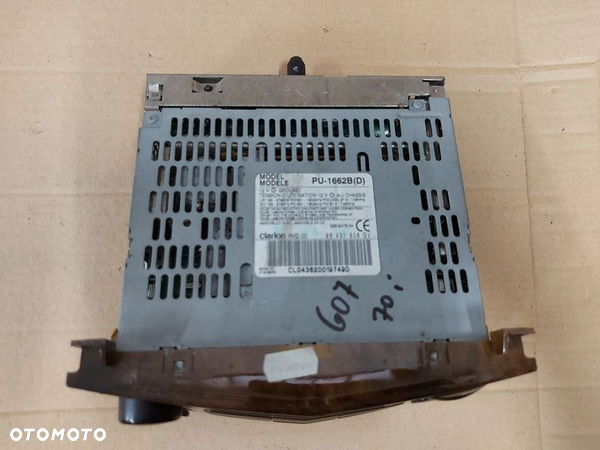 PEUGEOT 607 RADIO FABRYCZNE CLARION PU-1662B 96431808 - 2