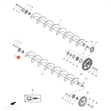 Łożysko samonastawne Massey Ferguson LA340411205 Oryginał - 4