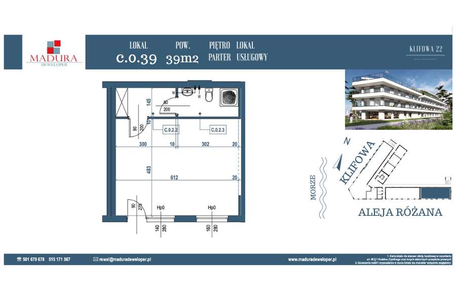 Lokal usługowy przy zejściu na plażę ! GOTOWE ! od 25m2 do 143m2 - Pełny obrazek: 5/14