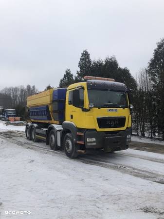 MAN TGS 32.360 8x4 piaskarka solarka schmidt euro5 pług - 32