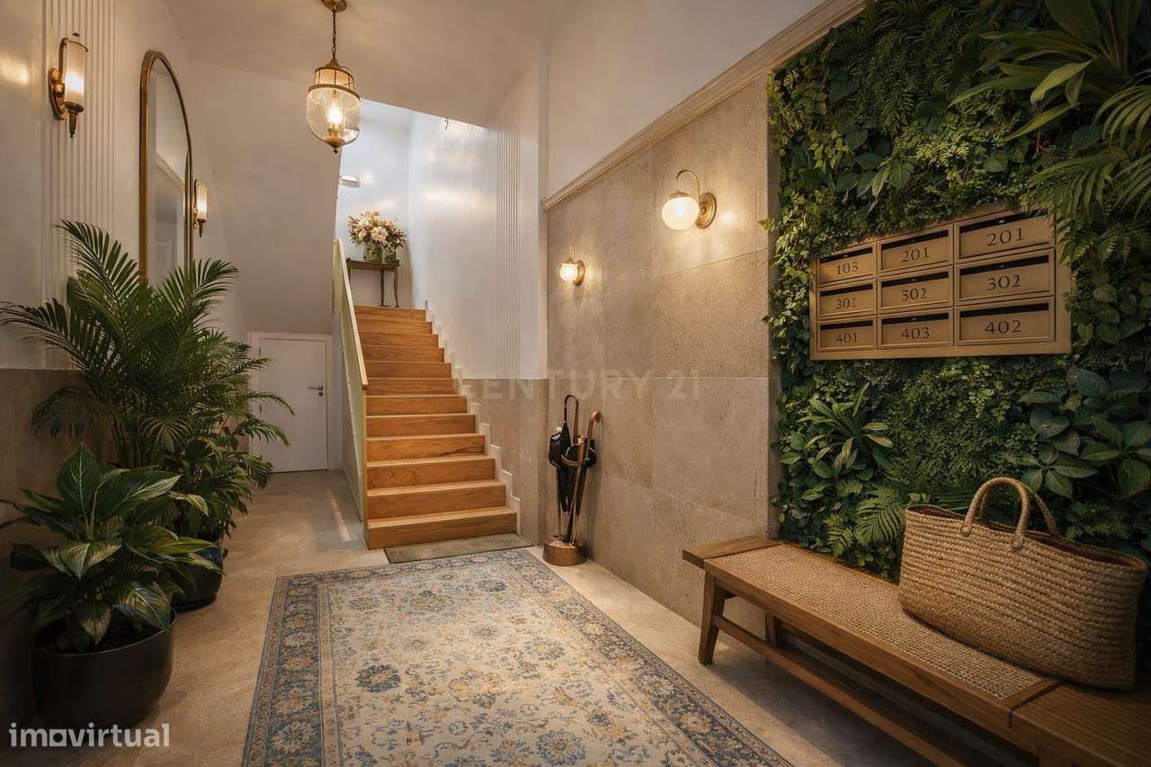 Apartamento T1+1 Duplex de Prestígio Totalmente Renovado na Avenida Lu - Grande imagem: 2/21