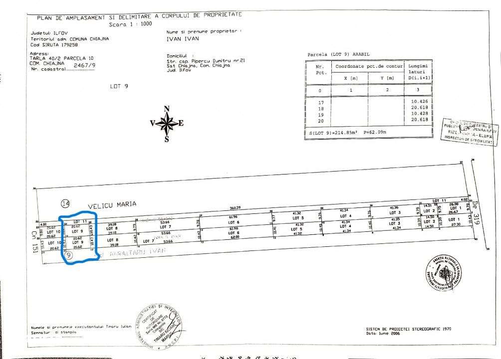 Teren de vanzare sau inchiriere Chiajna/ perfect pentru casa - Imagine principală: 1/5