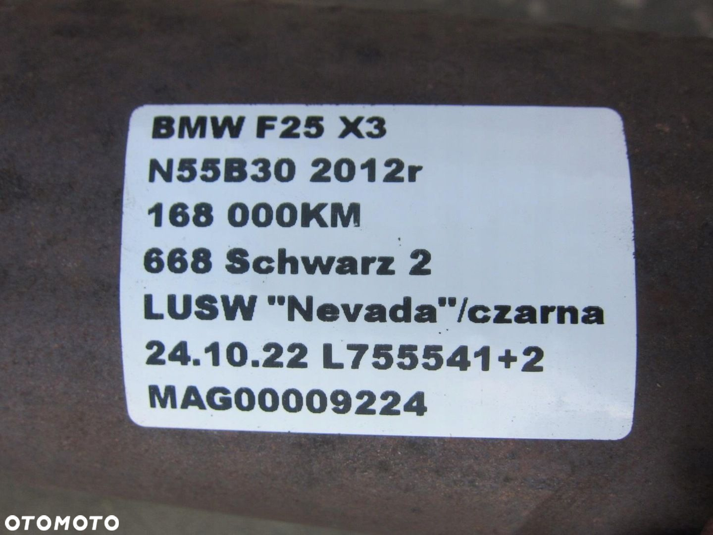 BMW X3 F25 N55 3.0 WYDECH TŁUMIK KOŃCOWY 7646096 - 8