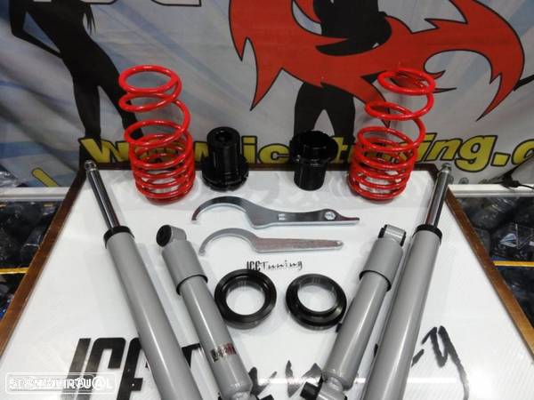 Coilovers Citroen Saxo 96- 04, Peugeot 106 91-05 JOM RED LINE C/2 anos de garantia - 2