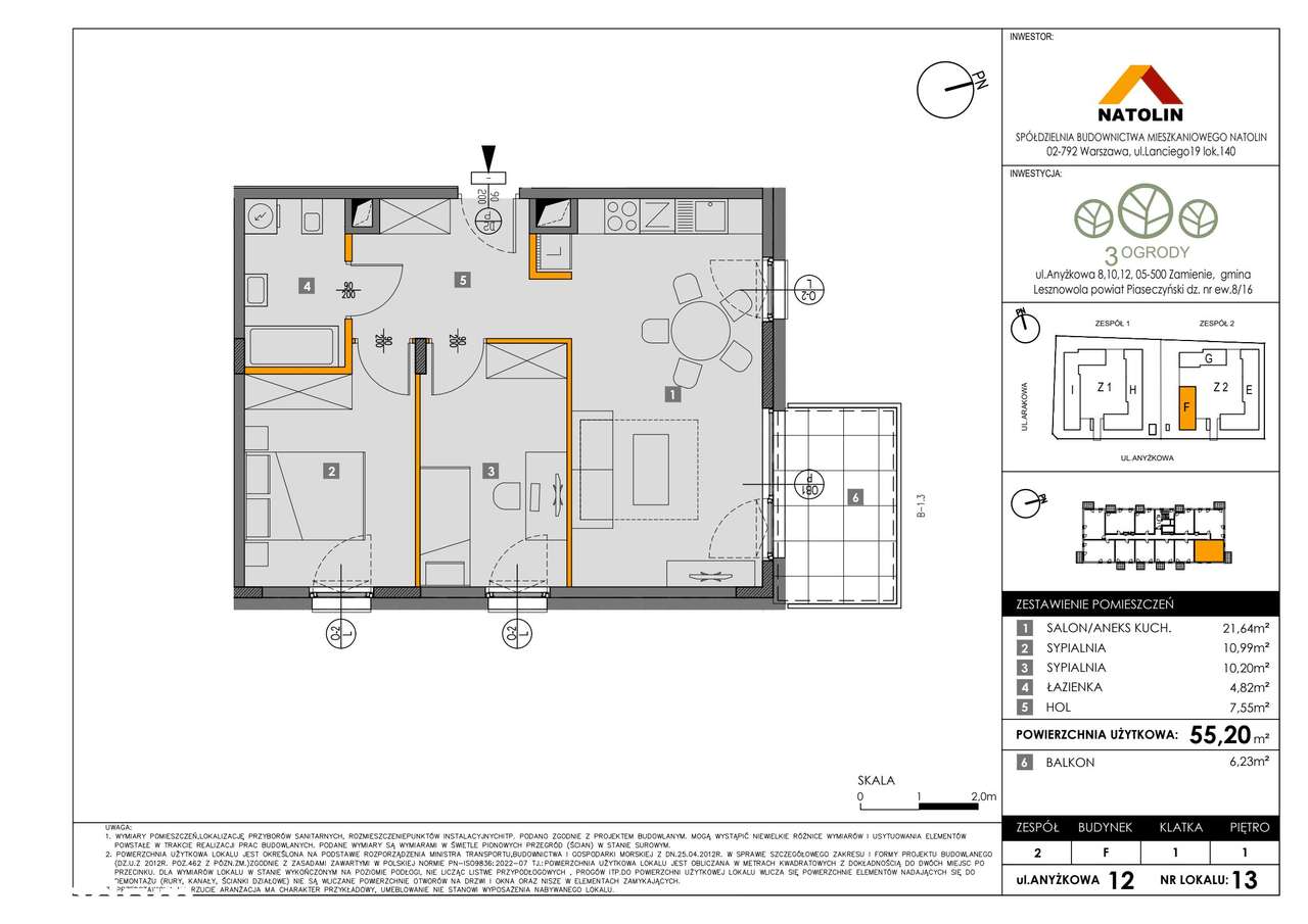 atrakcyjne 3-pok. mieszkanie 12_13 - Pełny obrazek: 2/7
