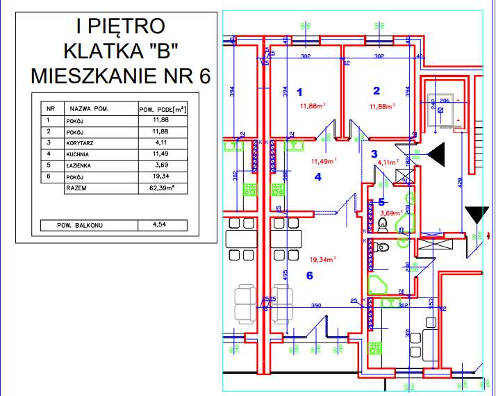 NOWE mieszkanie 3 pokoje, I p, winda, duży balkon-3