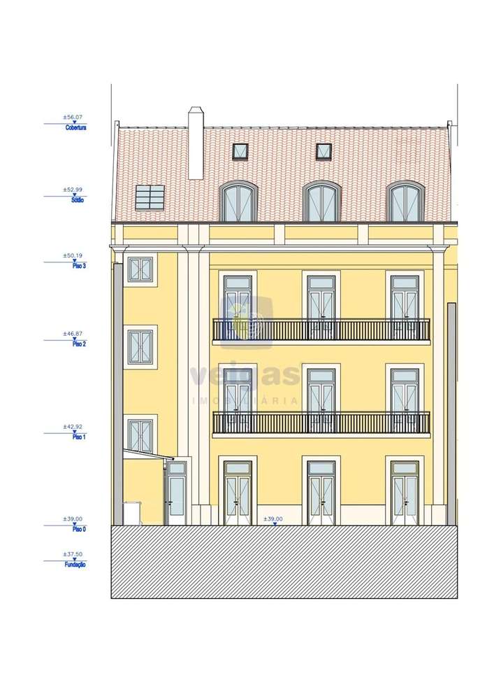 Apartamento T0 Duplex com varandas no empreendimento ANJOS 49-19