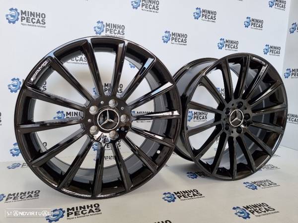 Jantes Mercedes (C63) AMG Turbine em 19 Preto Brilho - 2