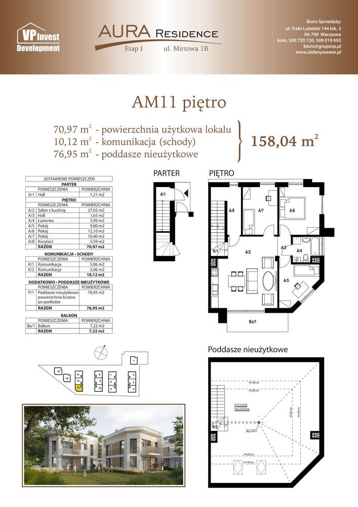 4-pokojowe mieszkanie 70m2 + balkon - Pełny obrazek: 2/7