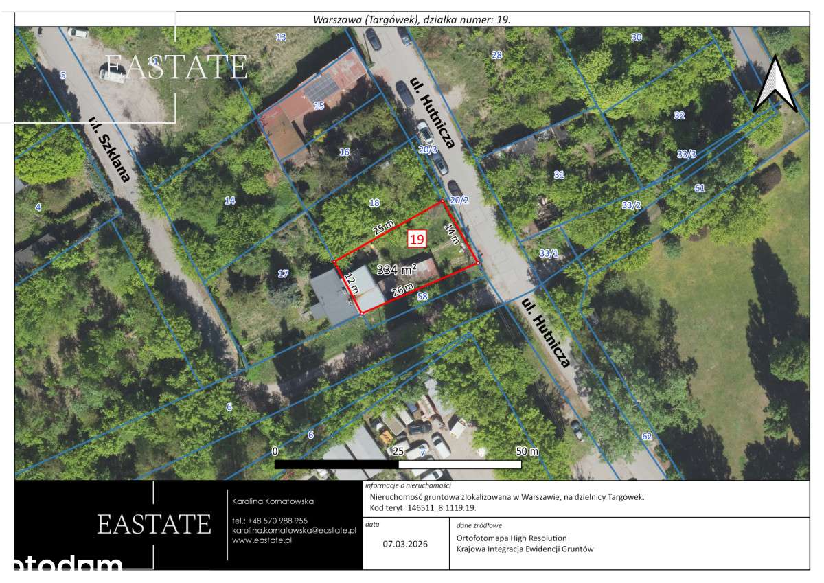 Działka inwestycyjna 335 m² – Targówek-1