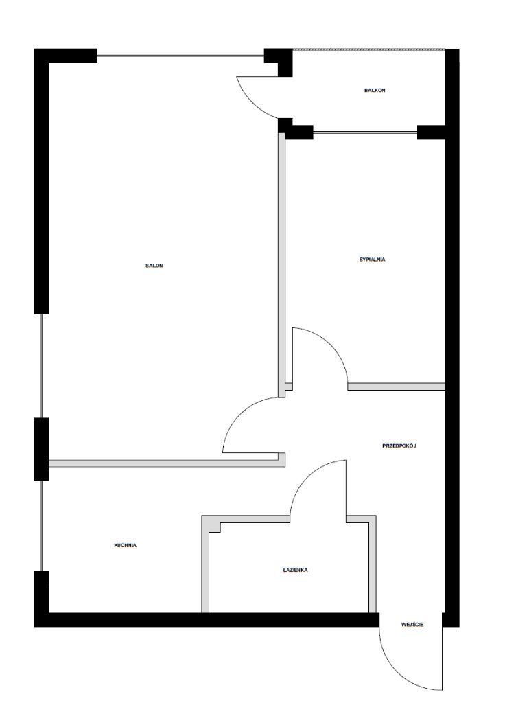 Mieszkanie dwupokojowe 43m2, blok po gen. remoncie