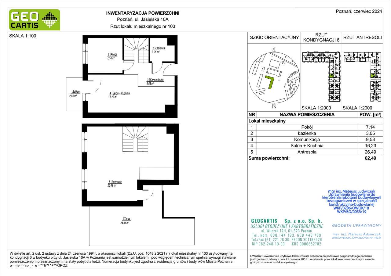 3-pokojowe mieszkanie 62m2 + taras Bez Prowizji - Pełny obrazek: 2/9