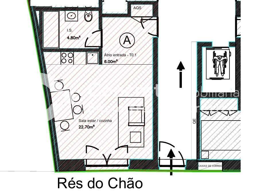 Apartamento T0 novo no centro de Braga-29