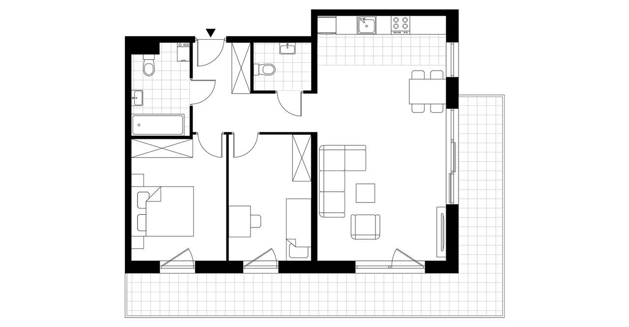 3-pokojowe mieszkanie 69m2 + balkon Bez Prowizji - Pełny obrazek: 3/8