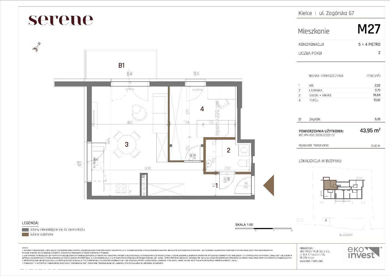 Apartamenty Serene M27 - Pełny obrazek: 2/6