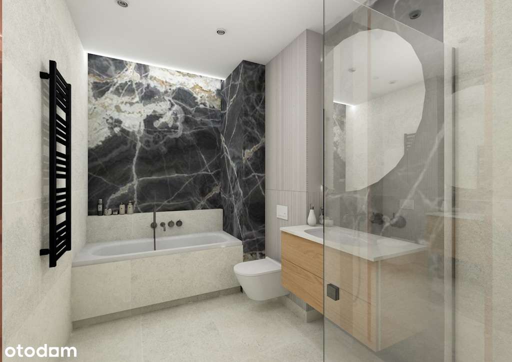 Nowoczesny dom szeregowy z ogródkiem i garażem-14