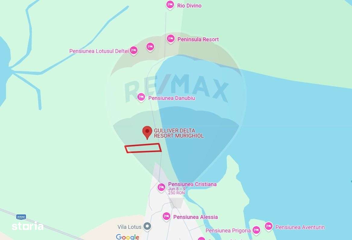 Teren intravilan de vânzare Pensiune Murighiol  Delta Dunării Tulcea - Imagine principală: 1/6