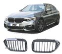 GRELHAS FRONTAIS M PERFORMANCE PARA BMW G30 2017+ PRETO BRILHANTE - 1