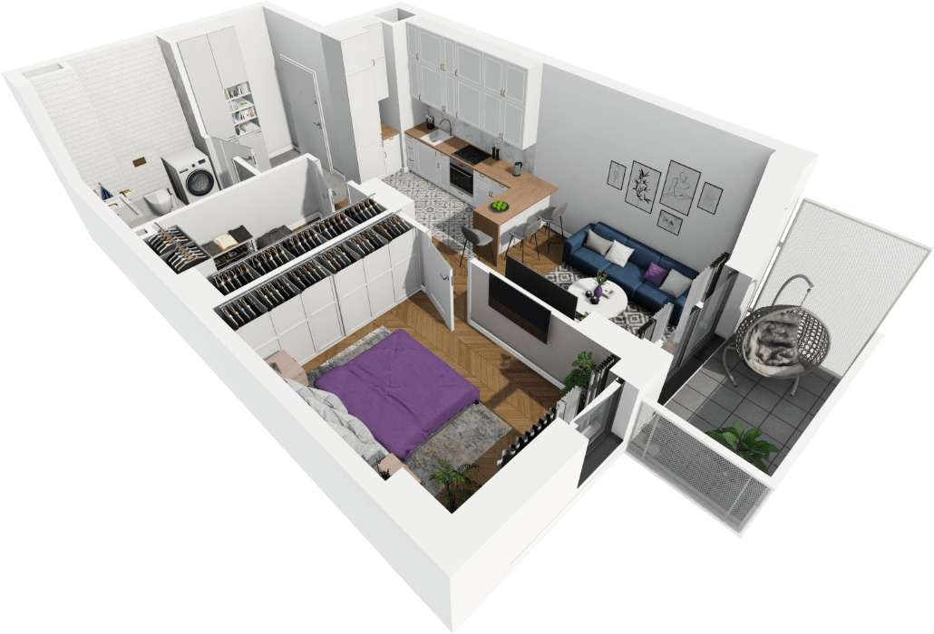 2 pok 42m2 z GARDEROBĄ! Wysoki parter - jak 1. piętro | Negocjuj-5