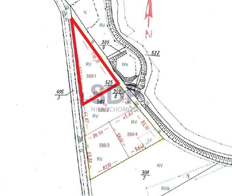 3.554 m2, siedliskowa, woda i prąd