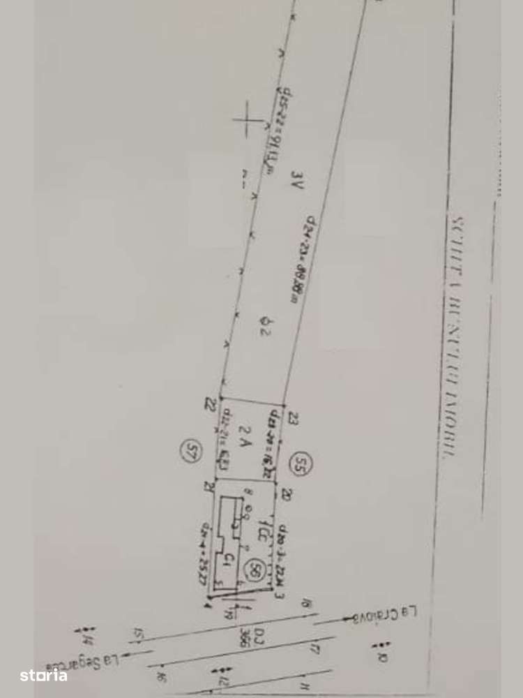 Teren cu casa batraneasca, 1800mp,Livezi-Podari,la strada principala-1