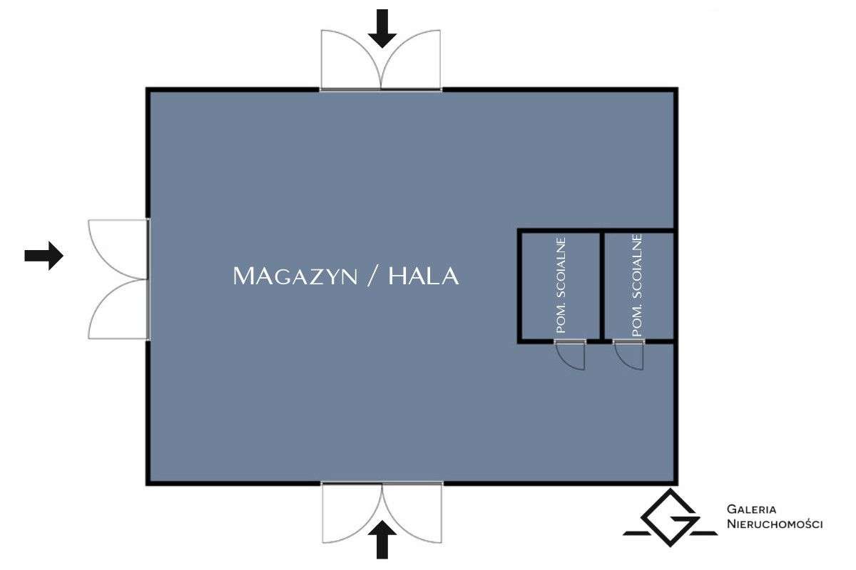 wyposażona hala| wysoki sufit|regały|parking| s7 - Pełny obrazek: 2/10