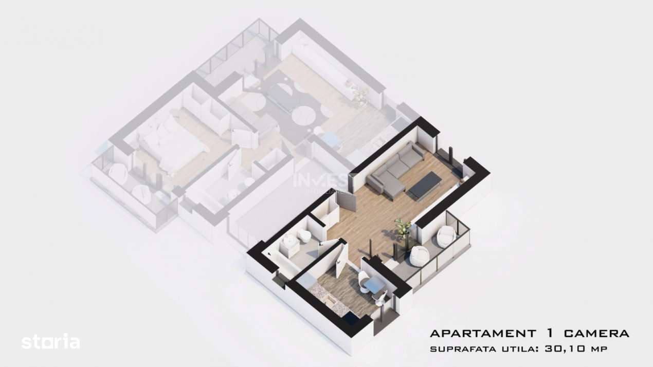 COMISION 0%! 1 CAMERA DECOMANDAT BLOC NOU PACURARI-REDIU - Imagine principală: 3/13