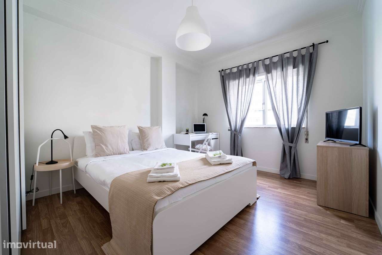 Quarto privado em apartamento partilhado - São Vicente - Grande imagem: 4/29