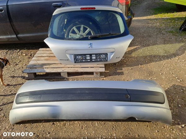 Peugeot 207 5D HB klapa bagażnika drzwi zderzak kod lakieru EZRC - 3
