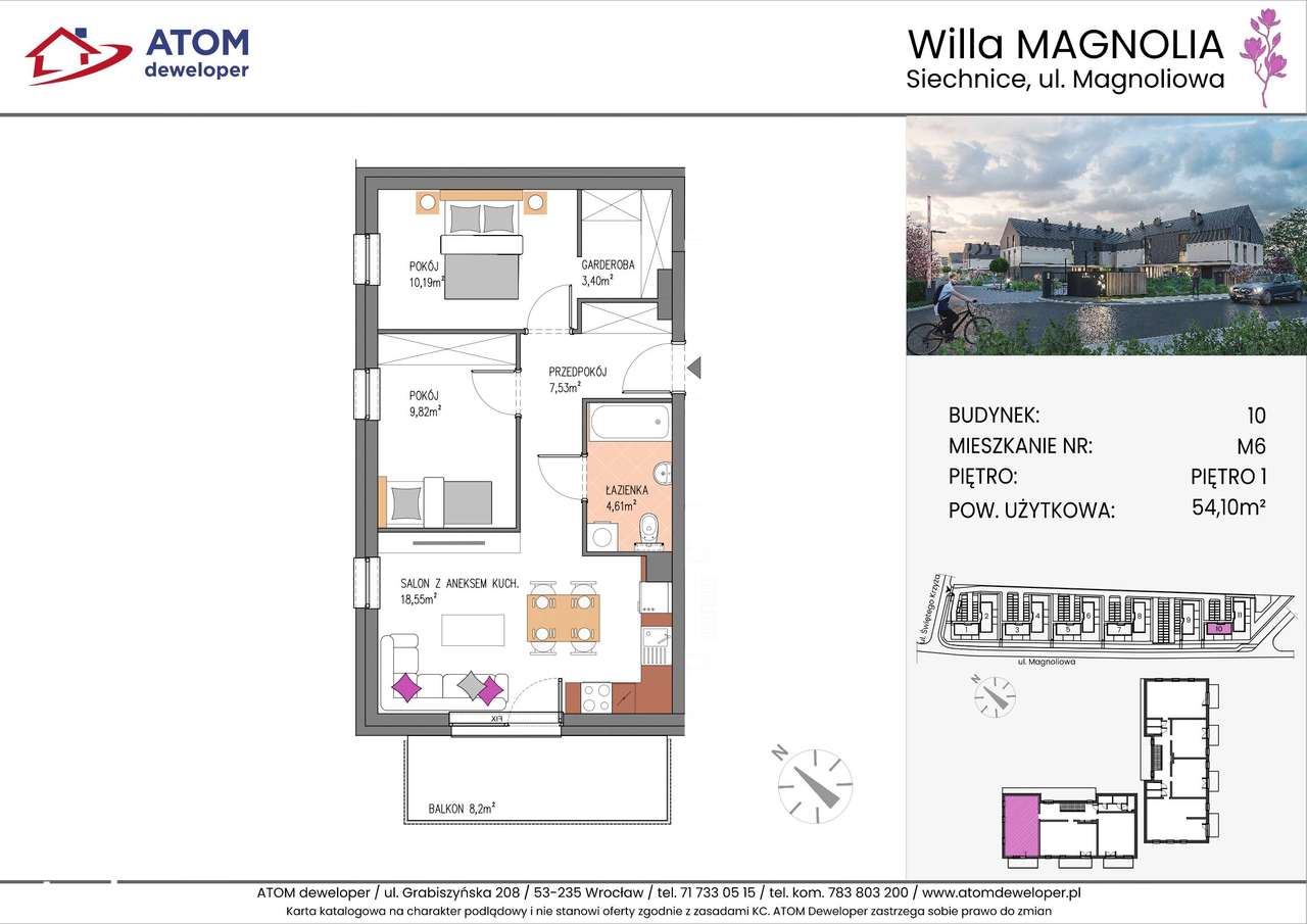Willa Magnolia | miejsce parkingowe w cenie|A10_M6 - Pełny obrazek: 2/7
