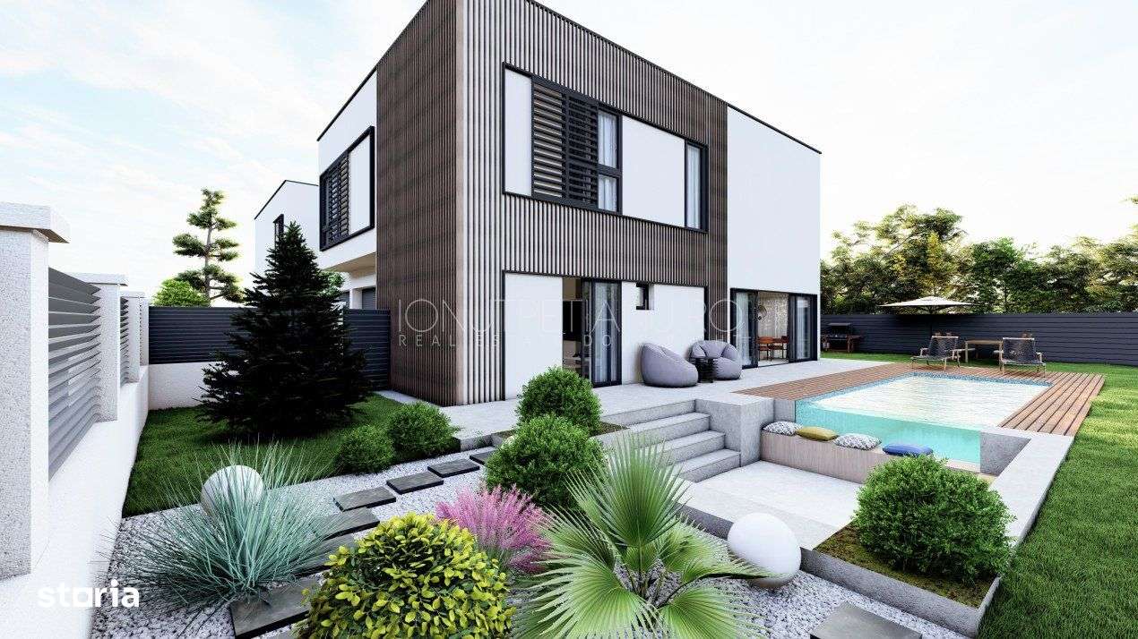 Vila moderna posibilitate personalizare – piscina exterioara si gara-3