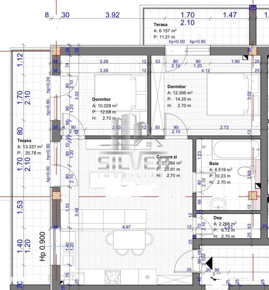 Apartament cu 3 camere+2 terase! - Imagine principală: 2/9