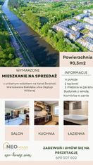 Białołęka 90m2 taras widkiem na Kanał, 2 garaże