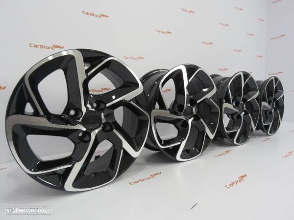 Jantes Look Peugeot 15 x 6.5 et 25 4x108 Pretas + Polidas - 4