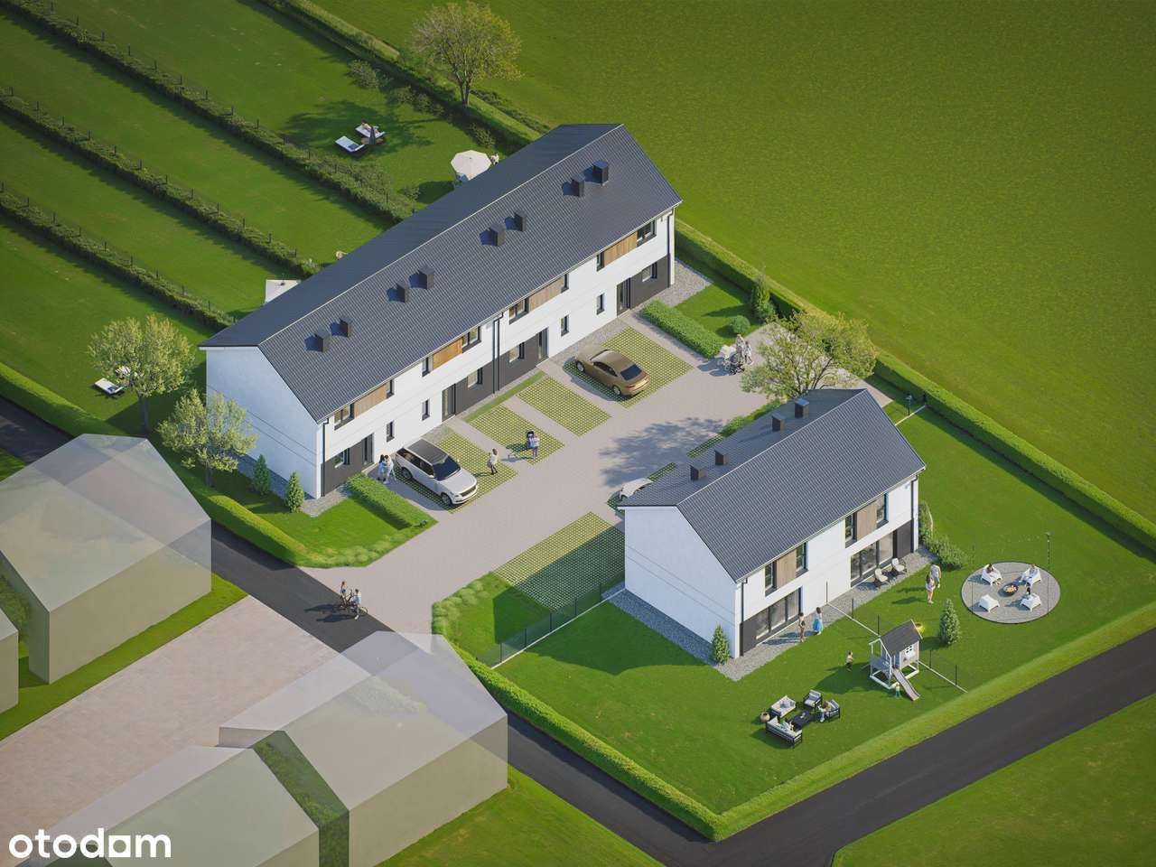 Nowoczesne domy w zabudowie bliźniaczej blisko Krakowa, 4 pokoje!-3